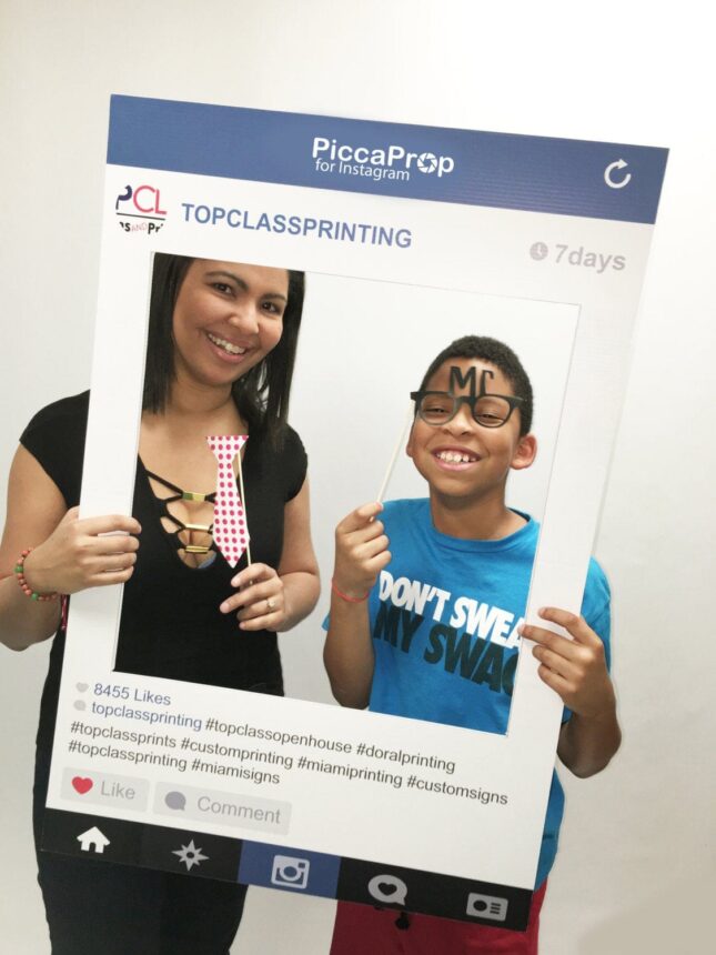instagram frame printed and shipped to you fully customized cutout photo booth prop instagram frames for birthday parties 5d145ef9 Retro Instagram Frame Prop - Social Media Photo Prop
