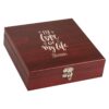 4x4 in the love of my life square The Love of My Life Personalized Rosewood Finish Wine Set