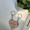 il fullxfull.5743364873 jy9f scaled Personalized True Love Heart Keyring Set, Wooden Keychain Valentine's Day Couples Gift